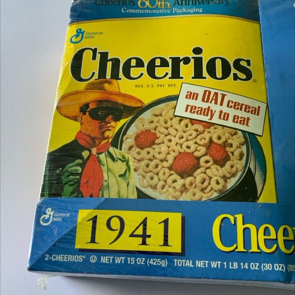 Cheerios Cereal Box Cut Outs Lone Ranger‎ Rides Again Mask Set Of Two - Picture 2 of 7